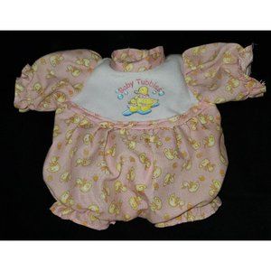 Goldberger Baby Tubbles DOLL OUTFIT ONLY for 13" doll pink with yellow ducks